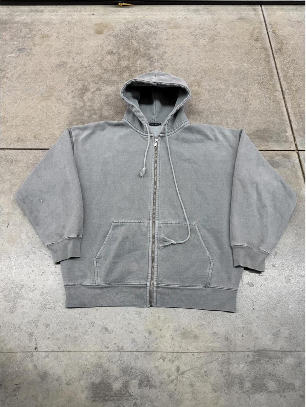 brandy melville john galt sage green heavyweight zip up hoodie size xl WOMENS